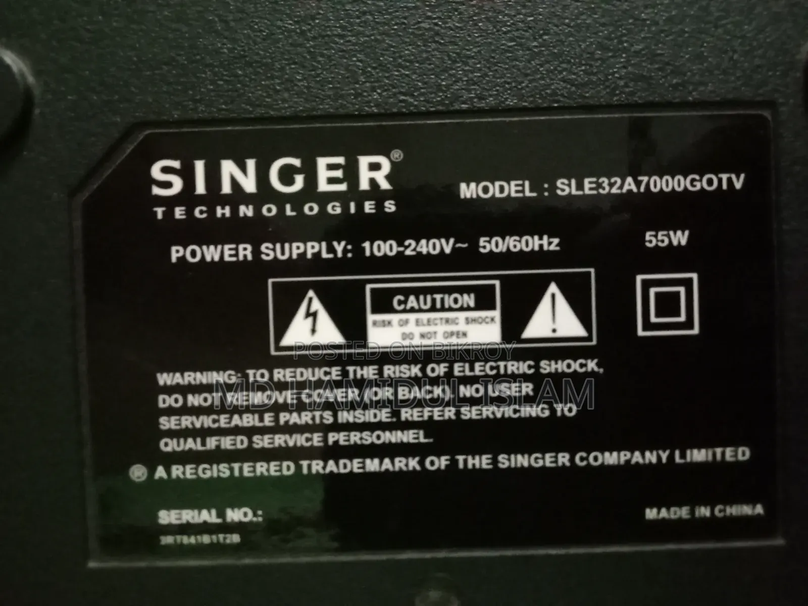 Singer 32" Smart Android Tv