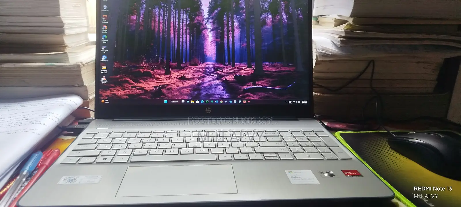 Laptop HP 8GB AMD SSD 256GB