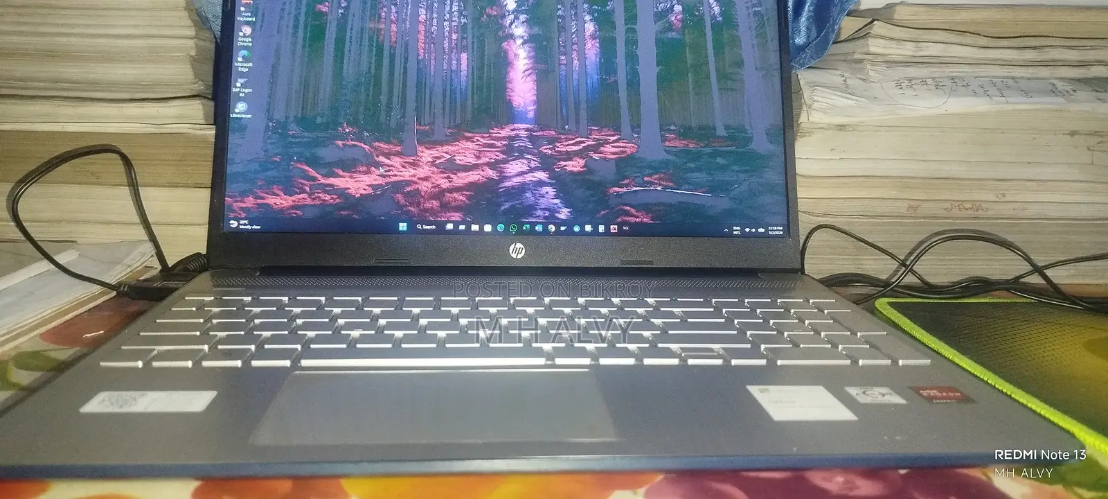 Laptop HP 8GB AMD SSD 256GB