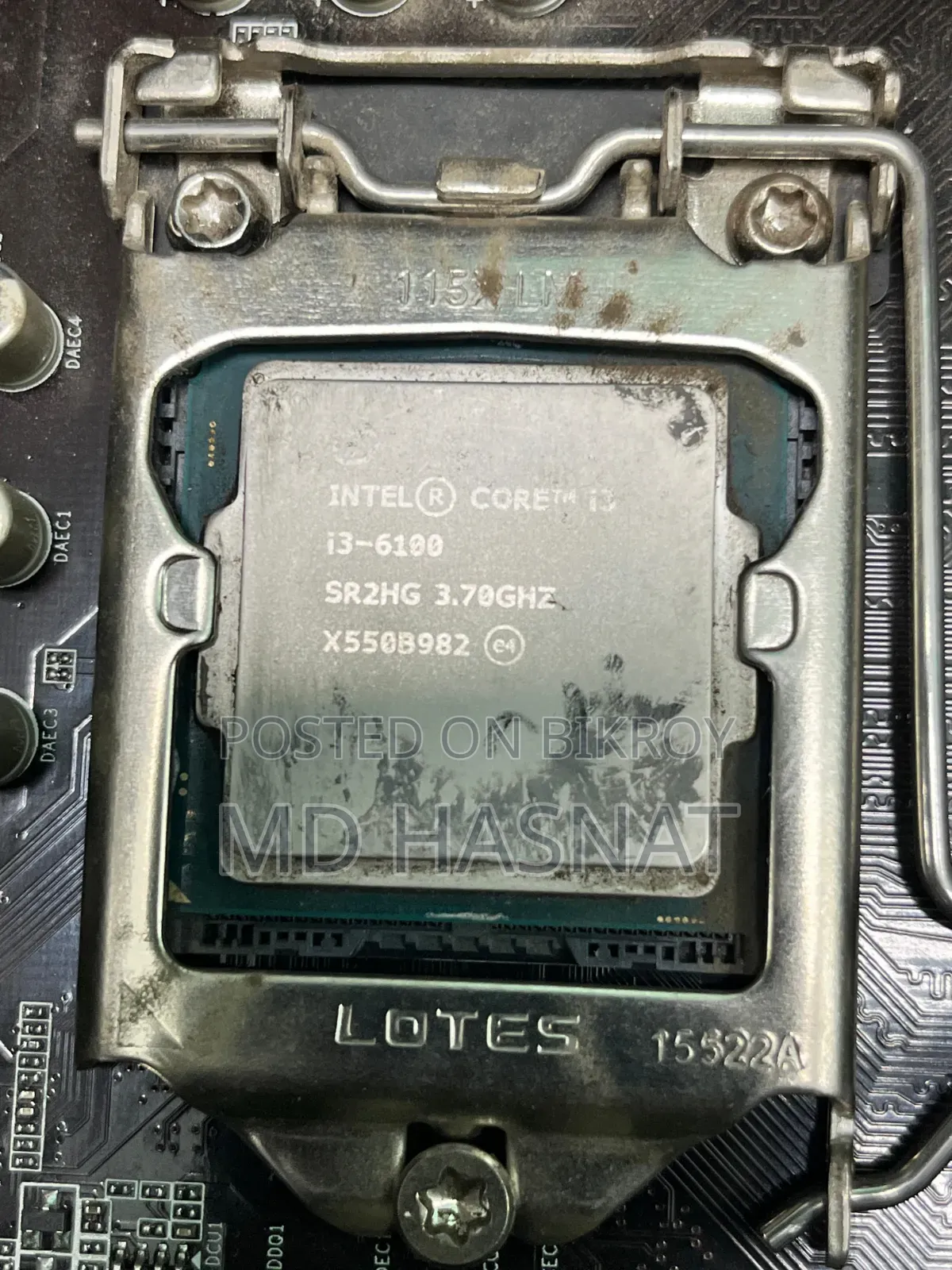 Intel Motherboard + I5 6th Gen Cpu With Cooler + M.2 512gb