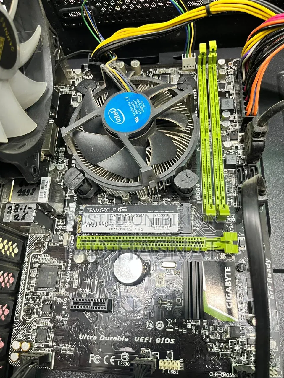 Intel Motherboard + I5 6th Gen Cpu With Cooler + M.2 512gb