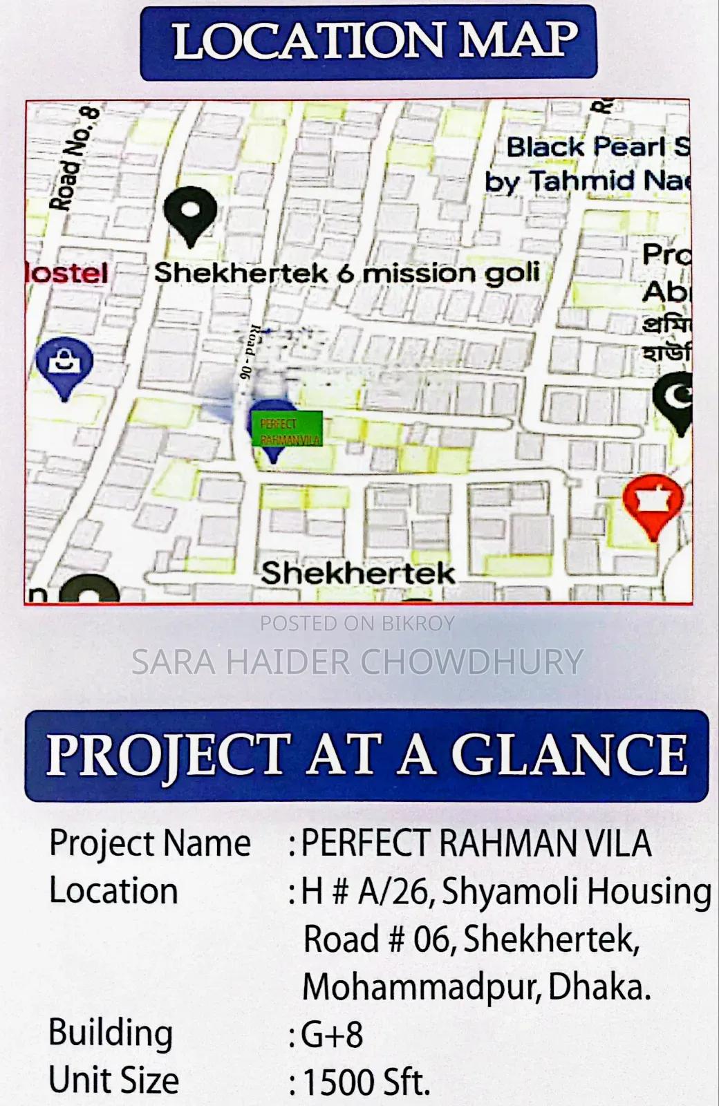 3bdrm Apartment in Shyamoli for Sale