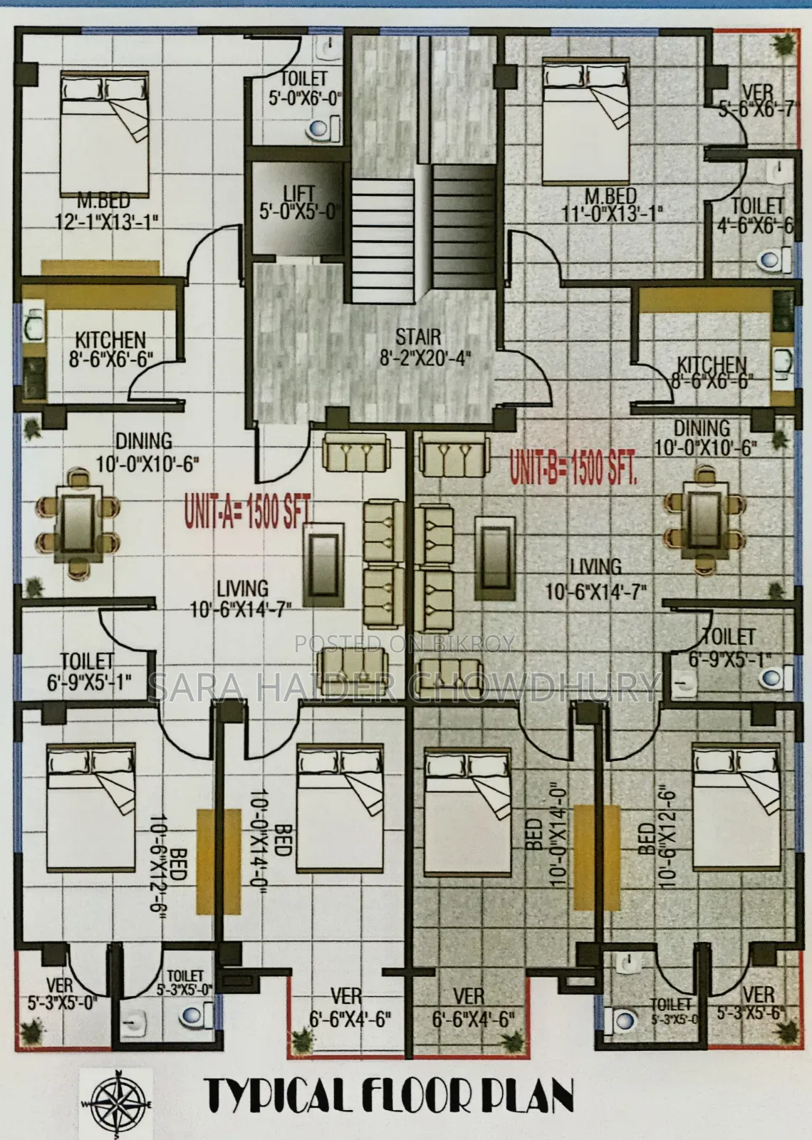 3bdrm Apartment in Shyamoli for Sale