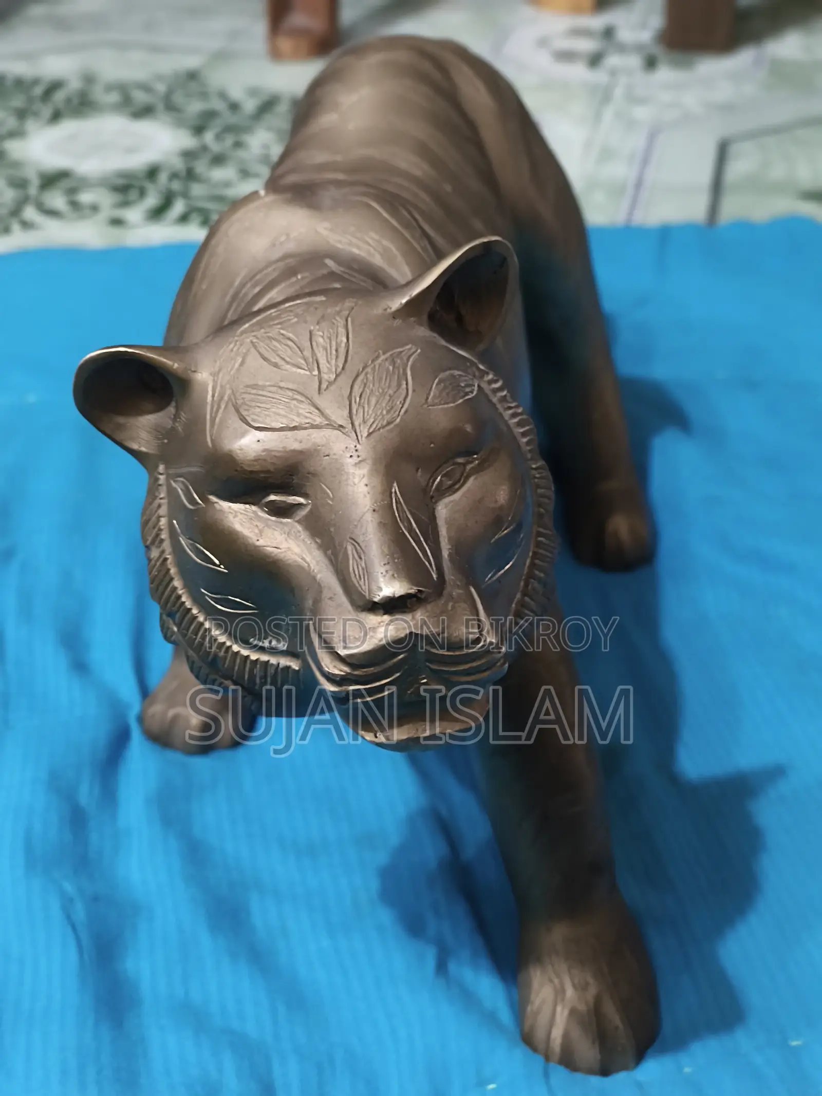 পুরাতন পিতলের বাঘের শোপিস | Antique Brass Tiger Showpiece