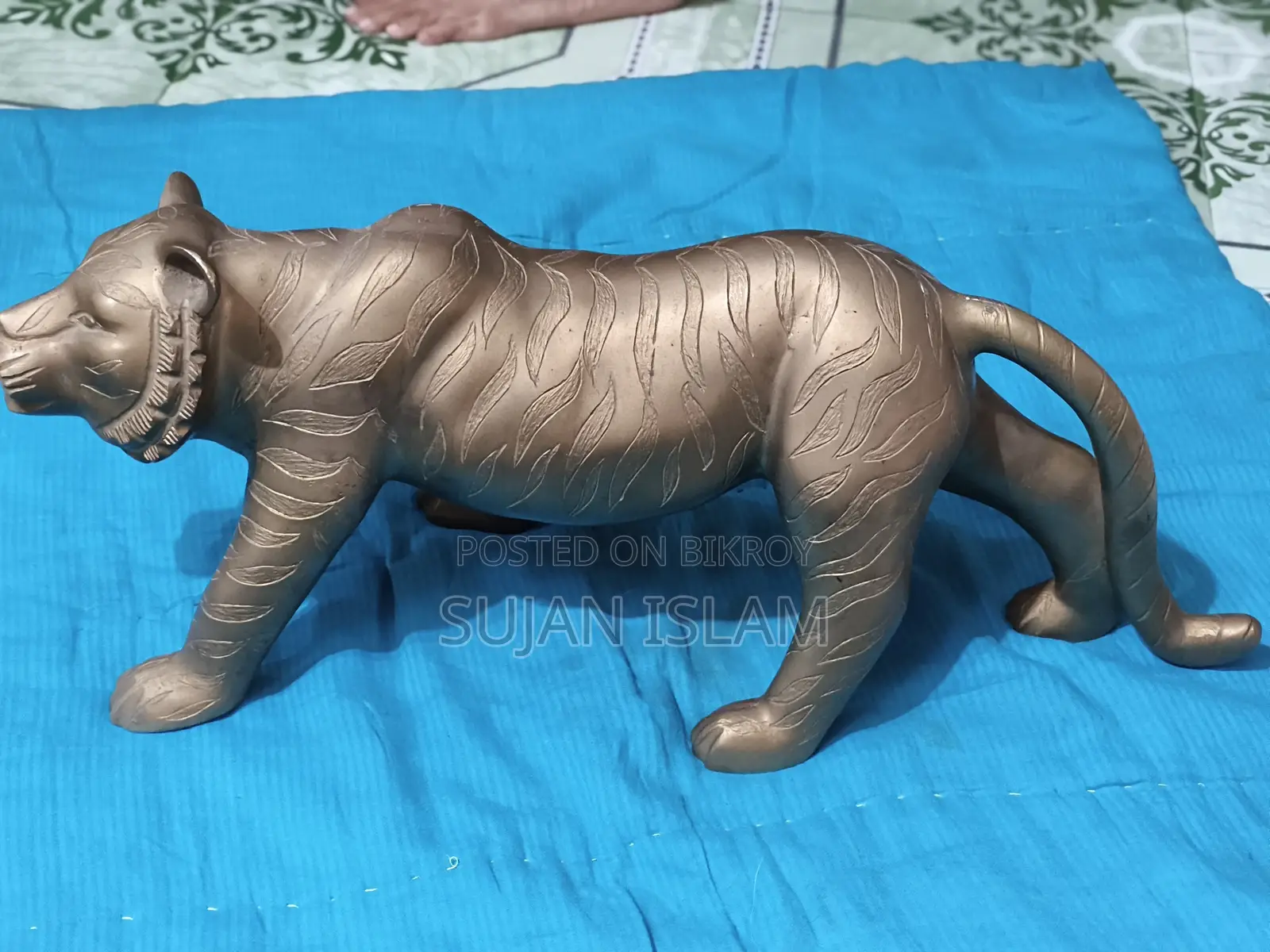 পুরাতন পিতলের বাঘের শোপিস | Antique Brass Tiger Showpiece