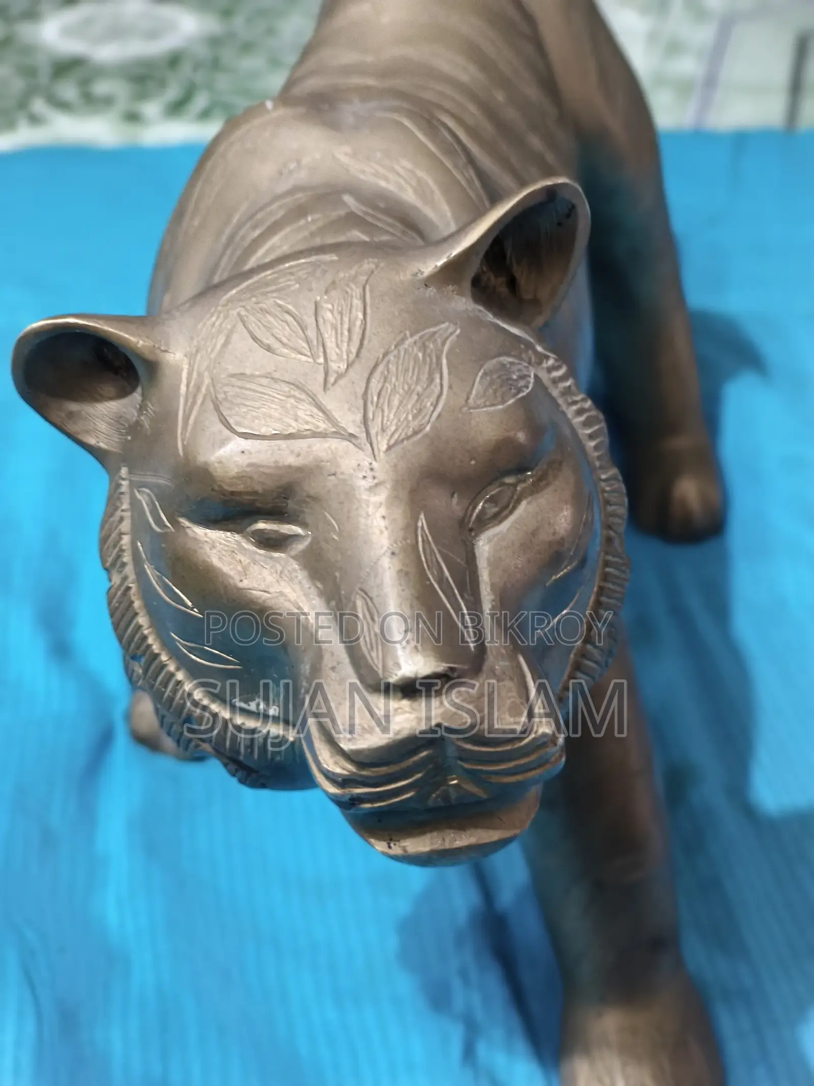 পুরাতন পিতলের বাঘের শোপিস | Antique Brass Tiger Showpiece