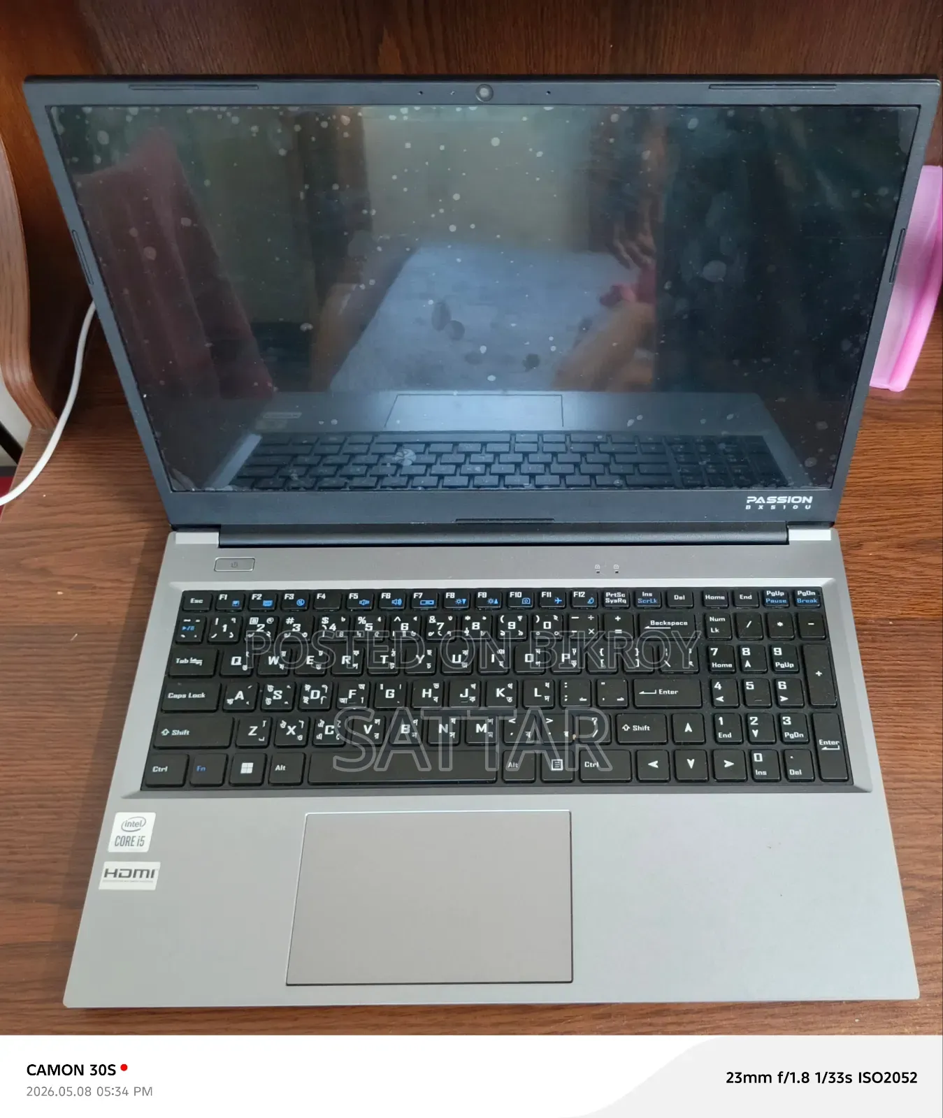 Laptop 8GB Intel Core I5 SSD 512GB