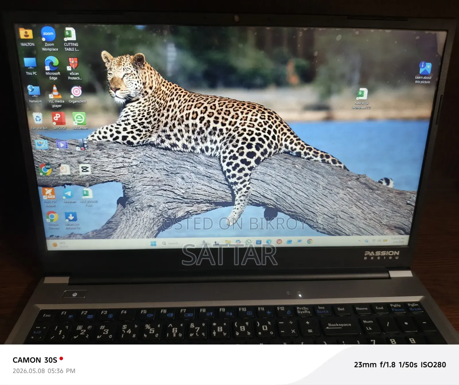 Laptop 8GB Intel Core I5 SSD 512GB