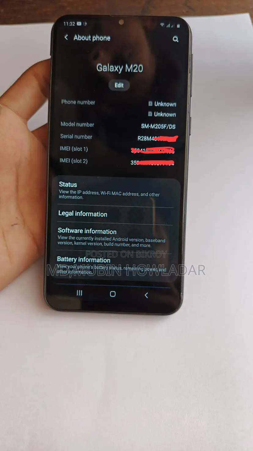 Samsung Galaxy M20 32 GB Black
