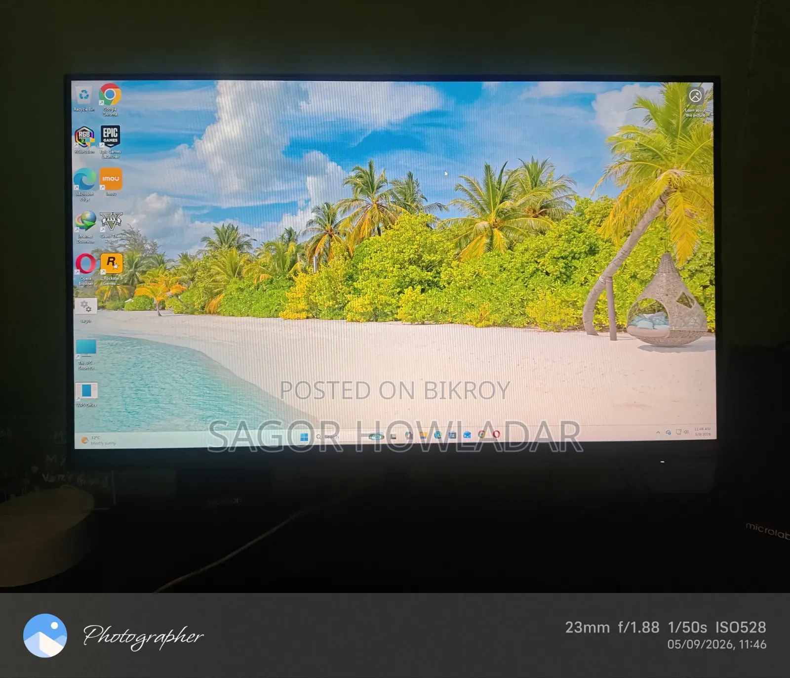 Monitor for sell