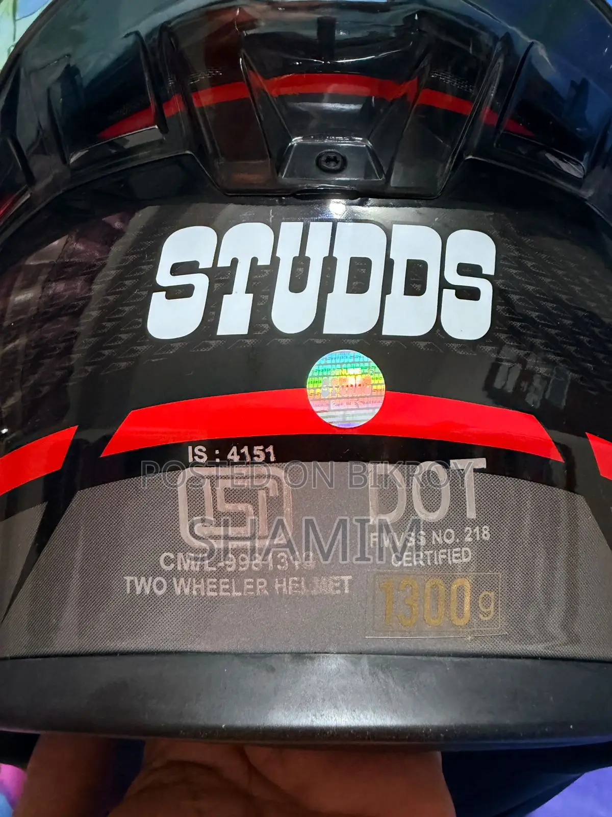 New Studds Helmet