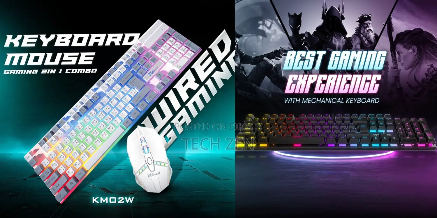 Pc Power Kmo2w Wired Gaming Keyboard Mouse Combo
