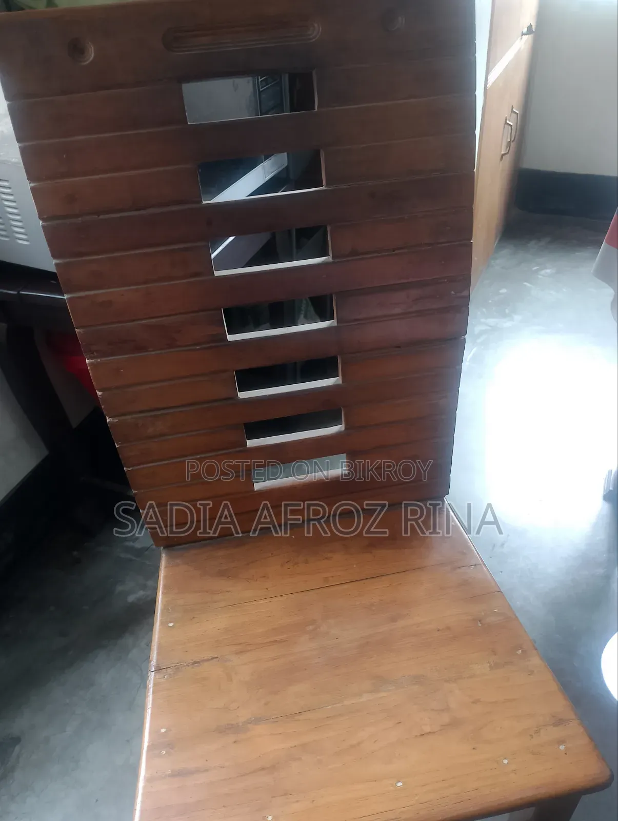 Teak Wood Dining Table with 6 Chairs
