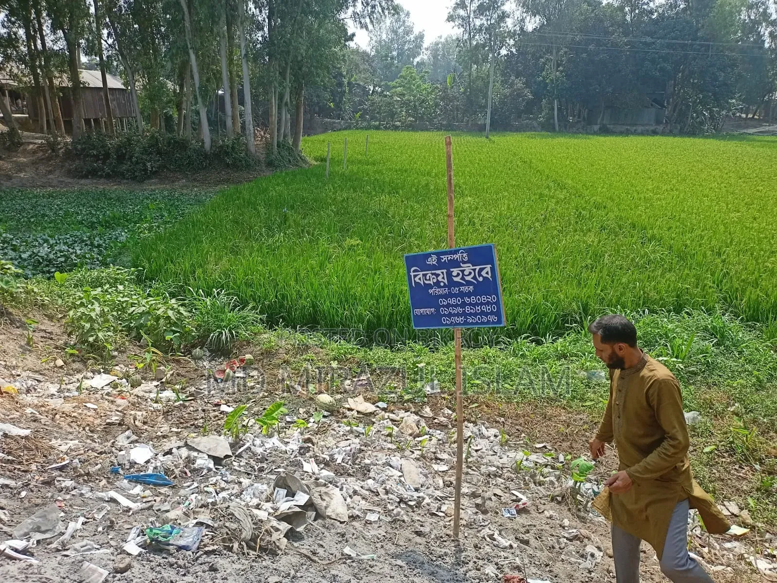 জমি বিক্রয় হইবে - গোলাপনাগর,ধনুট উপজেলা, বগুড়া