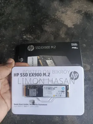 Hp Ex900 M.2 250gb Nvme Ssd (Used) (100% Health)