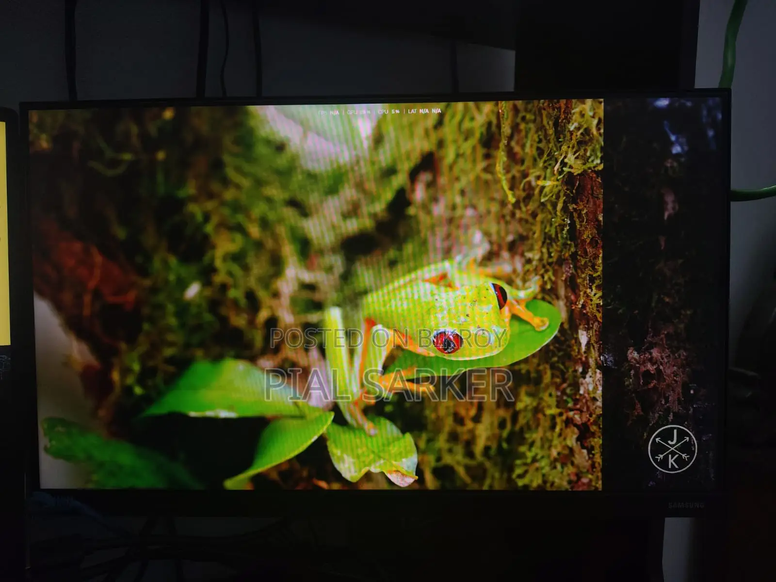 Samsung 21 Inch 75 Hz Monitor (Damaged Screen)