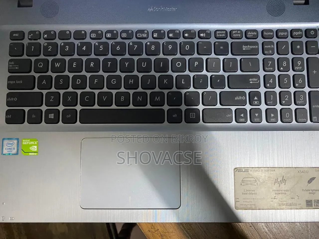 Laptop Asus VivoBook Max X541UA 4GB Intel Core I5 HDD+SSD 1T