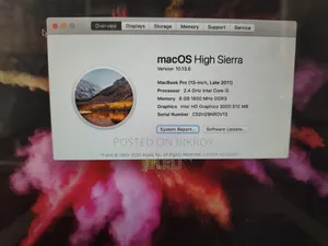 Laptop Apple MacBook 2011 8GB Intel Core I5 SSD 500GB