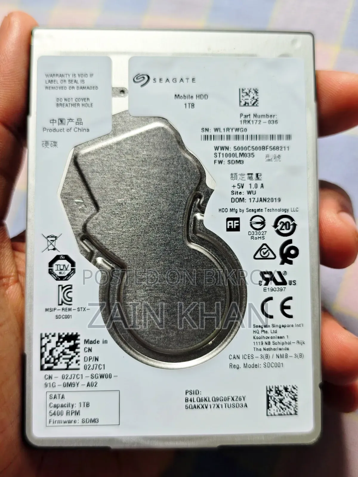1TB Laptop HDD