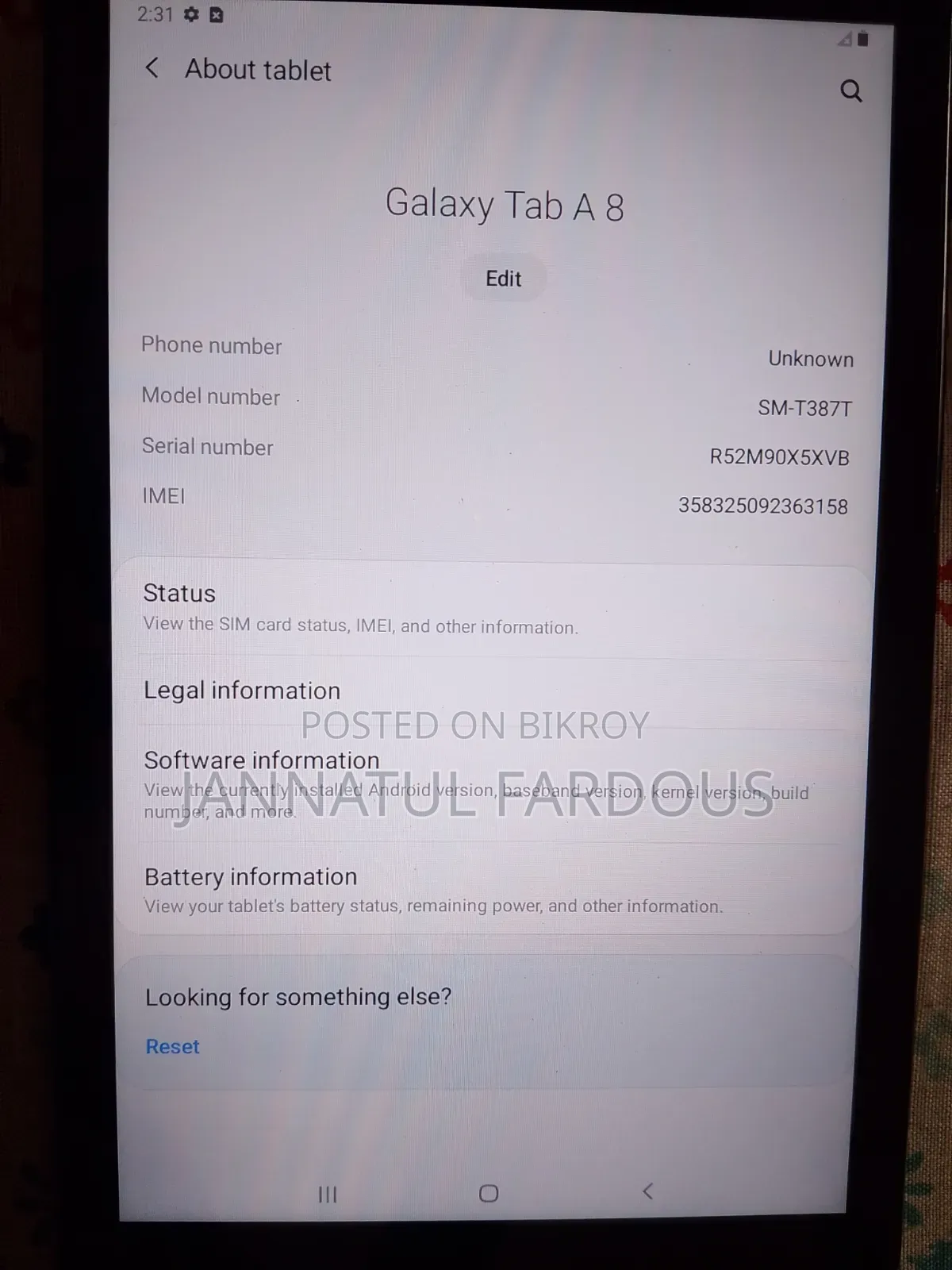 Samsung Galaxy Tab a 8.4 (2020) 32 GB Black