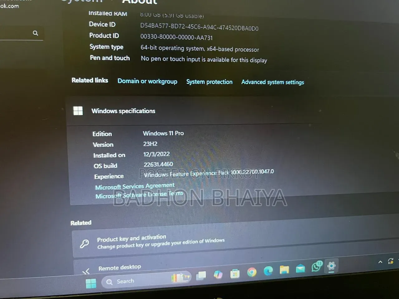 New Laptop HP 245 G4 8GB AMD Ryzen 3 SSD 1T