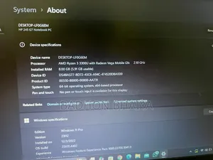 New Laptop HP 245 G4 8GB AMD Ryzen 3 SSD 1T