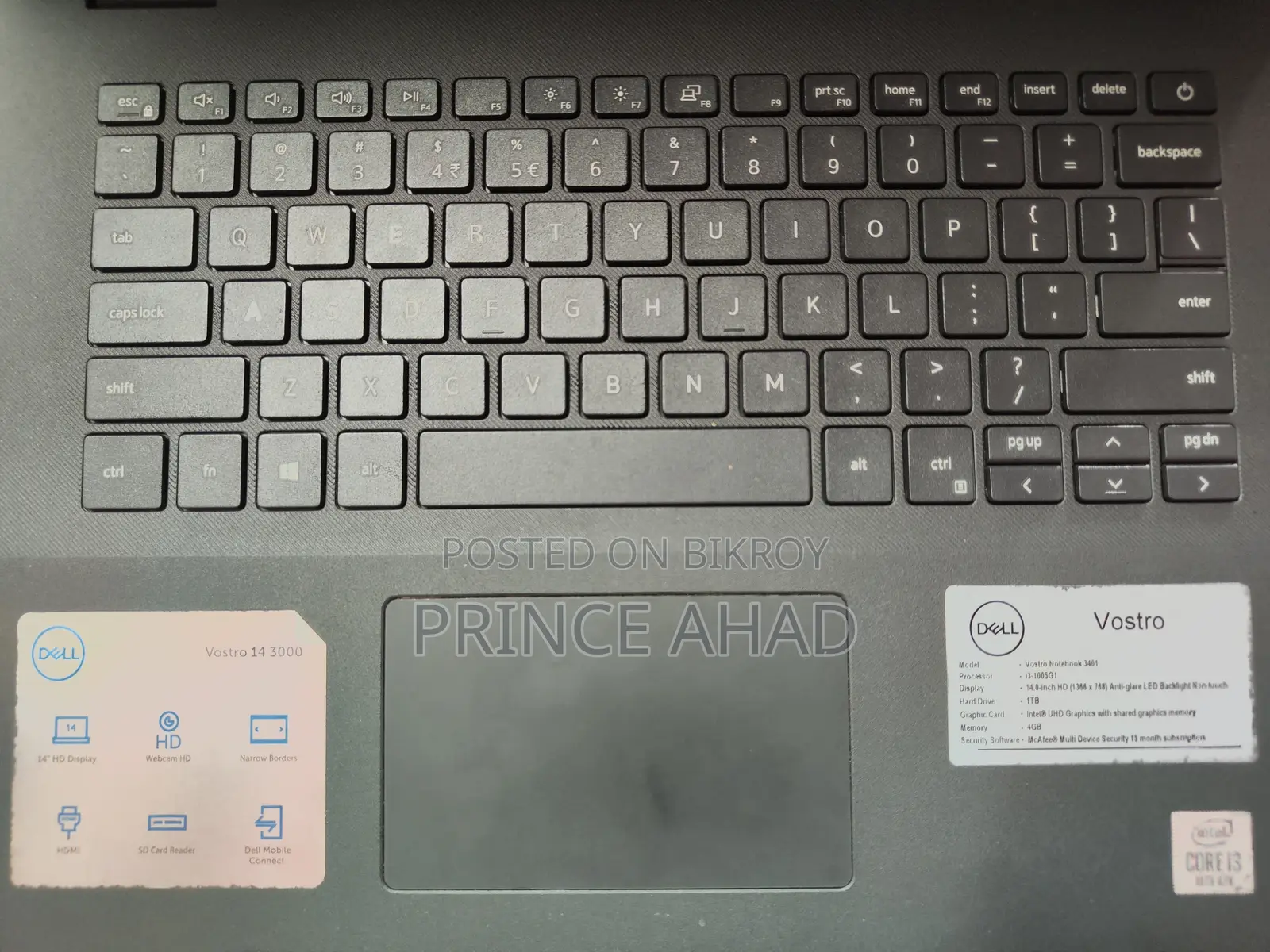 Laptop Dell Vostro 14 3000 4GB Intel Core I3 HDD 1T