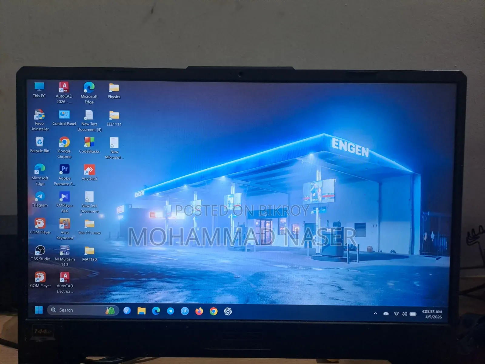Laptop Asus TUF Gaming A15 8GB Intel Core I5 SSD 512GB