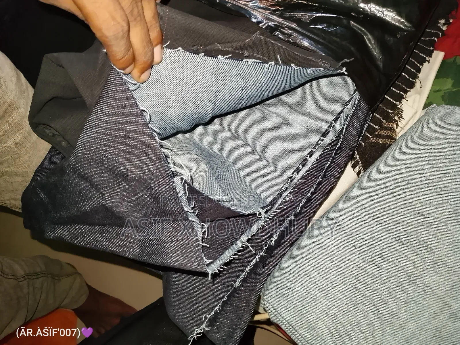 Jeans and Gabardine Fabric by the Yard