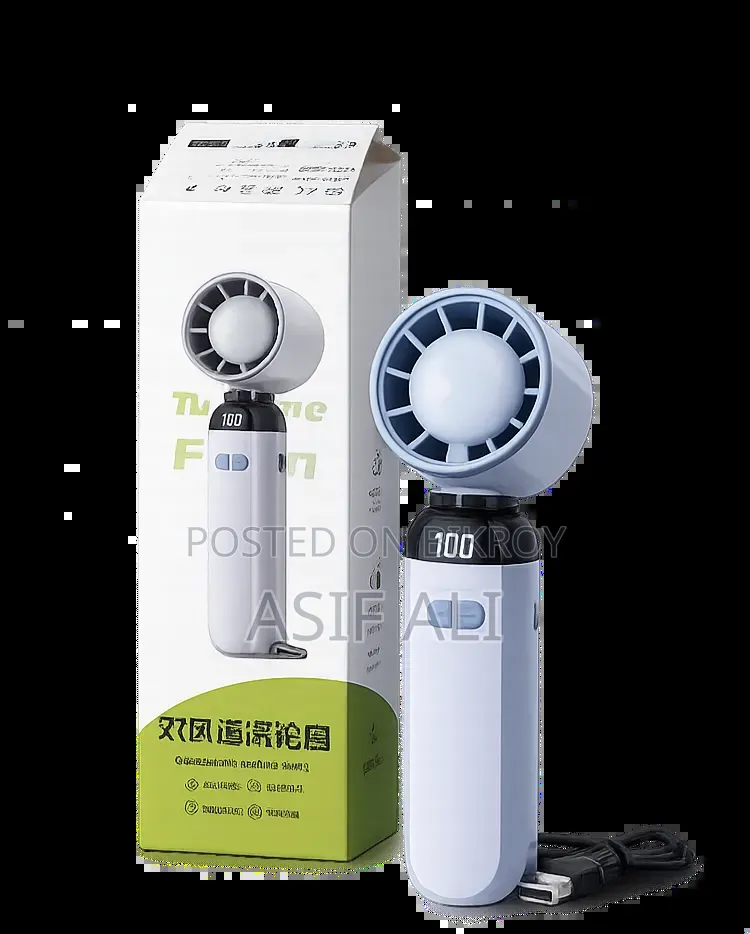 Turbo Cooling Rechargeable Fan