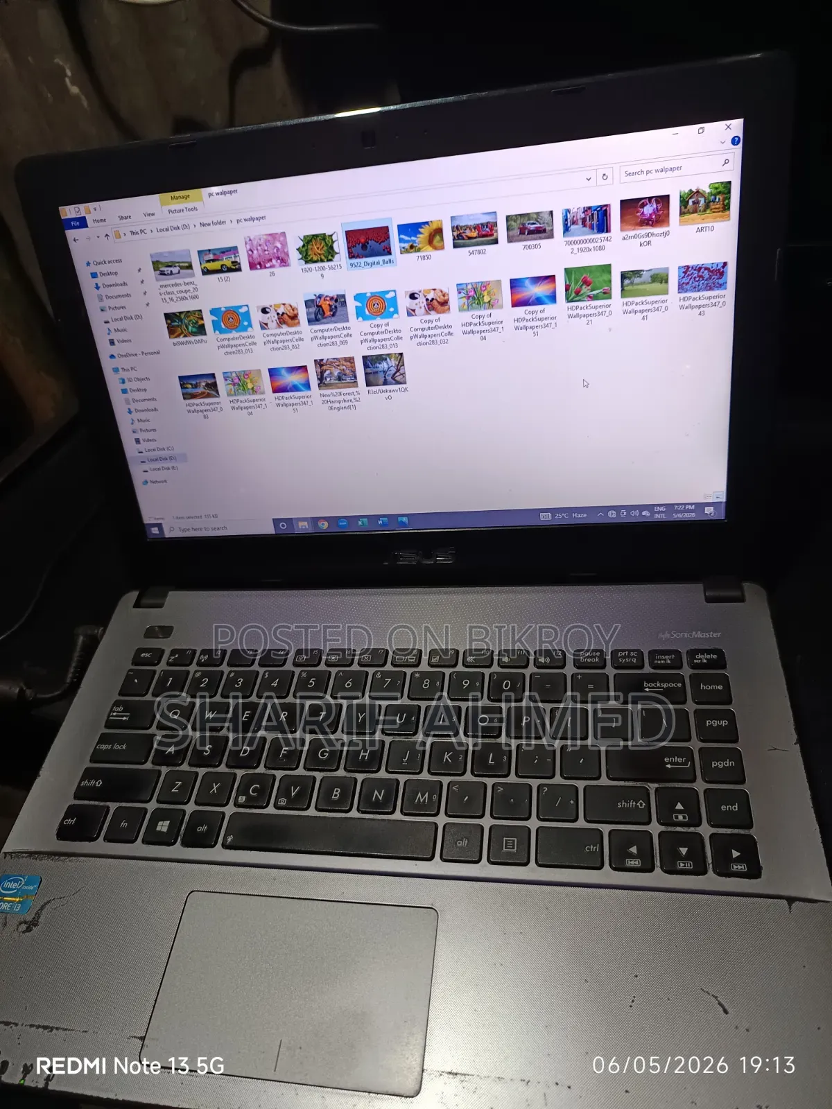 Laptop Asus 6GB Intel Core I3 HDD 640GB