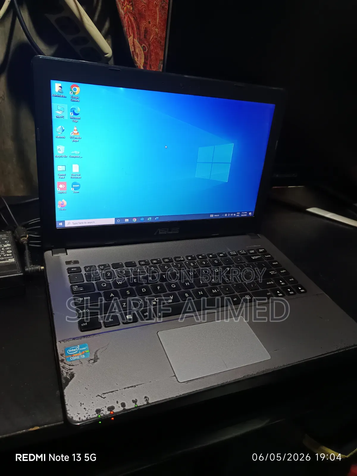 Laptop Asus 6GB Intel Core I3 HDD 640GB