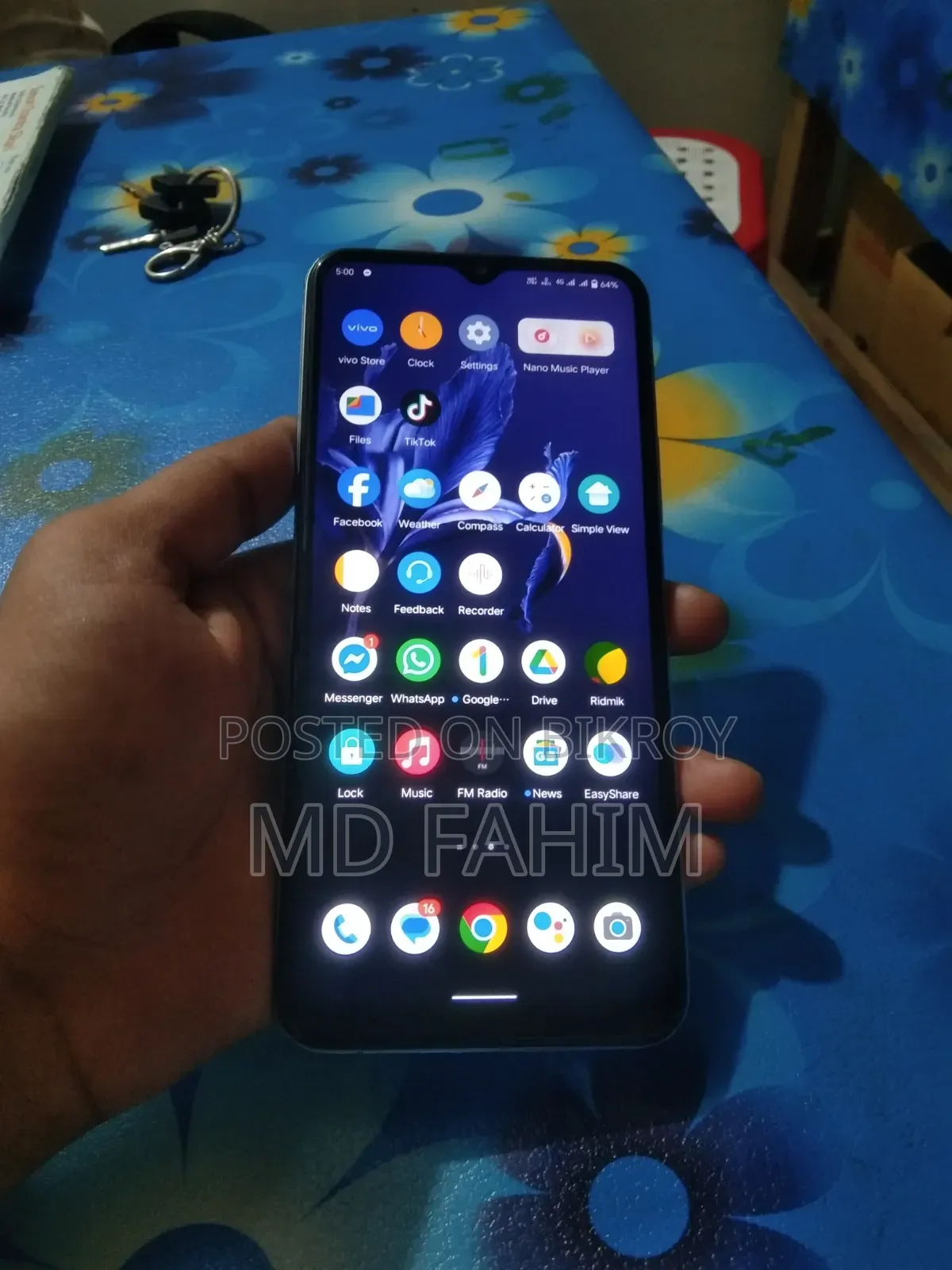 Vivo Y21 64 GB Blue