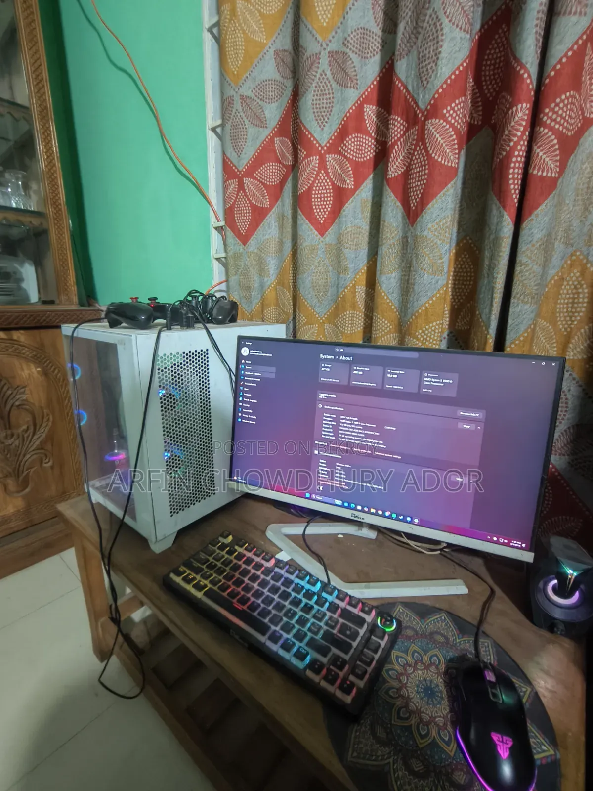 Desktop Computer 16GB AMD Ryzen 5 SSD 512GB