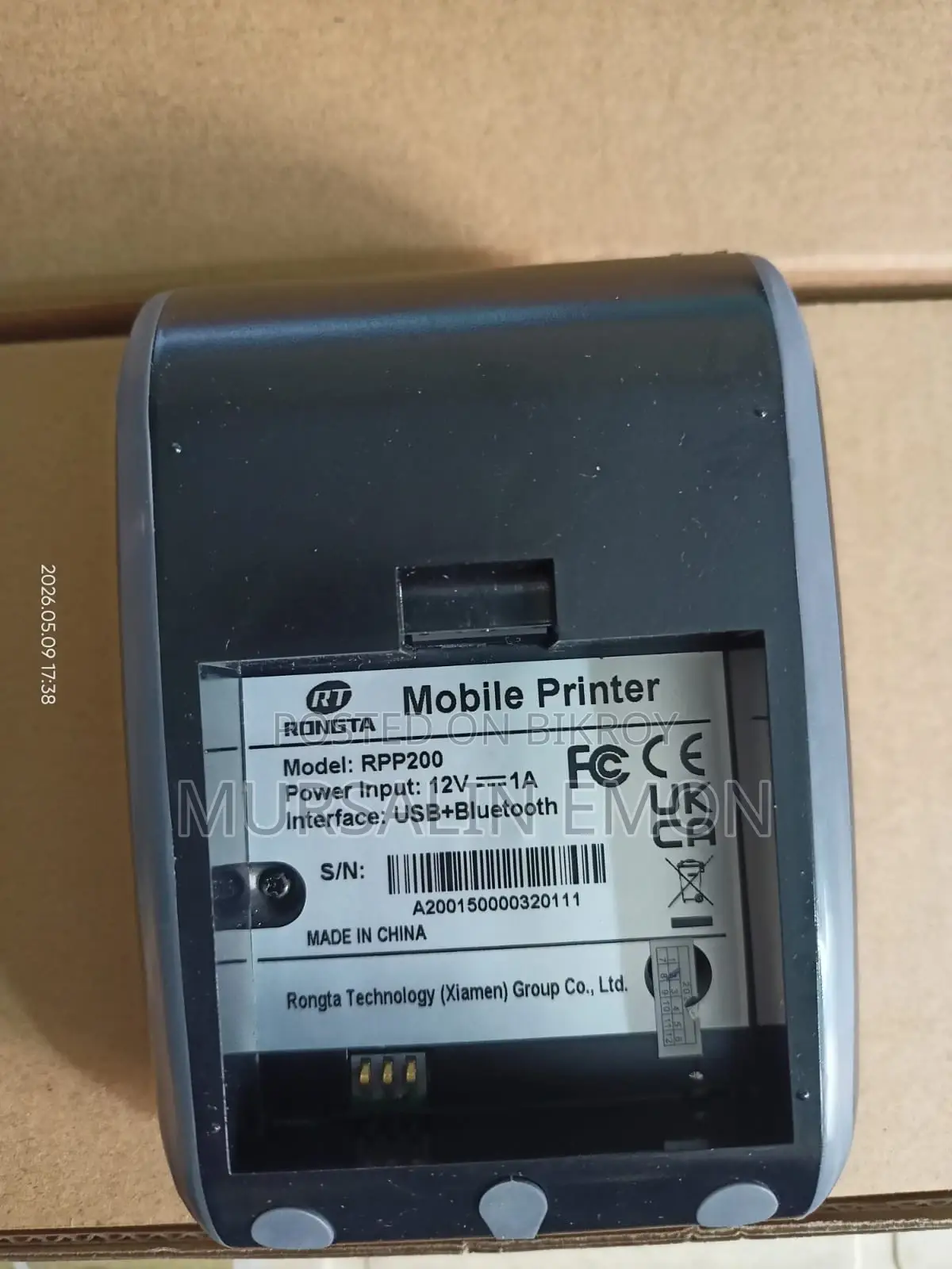 Rongta Rpp200 Bluetooth Usb 58mm Thermal Mobile Pos Printer