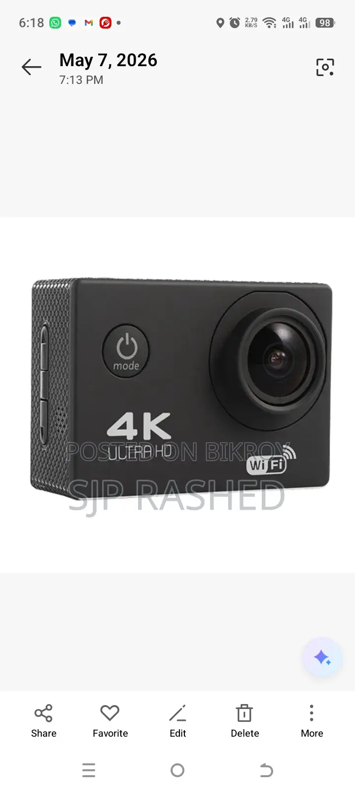 Ultra Hd Wifi Action Camera