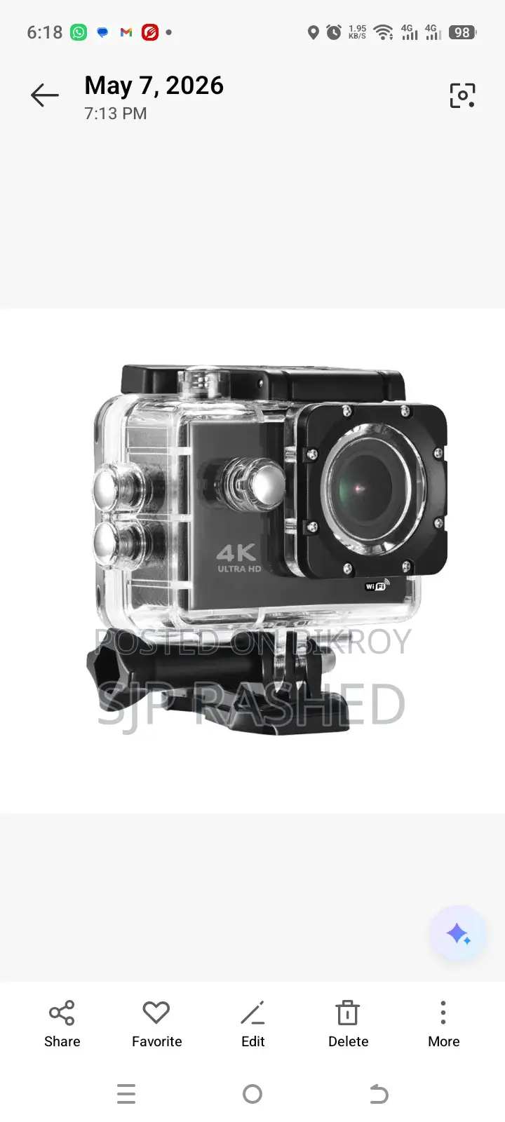 Ultra Hd Wifi Action Camera