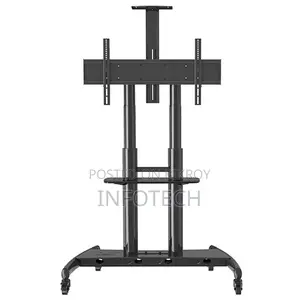 Ava1800-70-1p 55 To 90" Portable Tv Trolley Stand