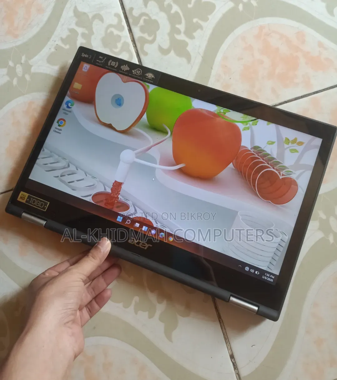ল্যাপটপ Acer Spin 3 8GB Intel Core I3 SSD 128GB