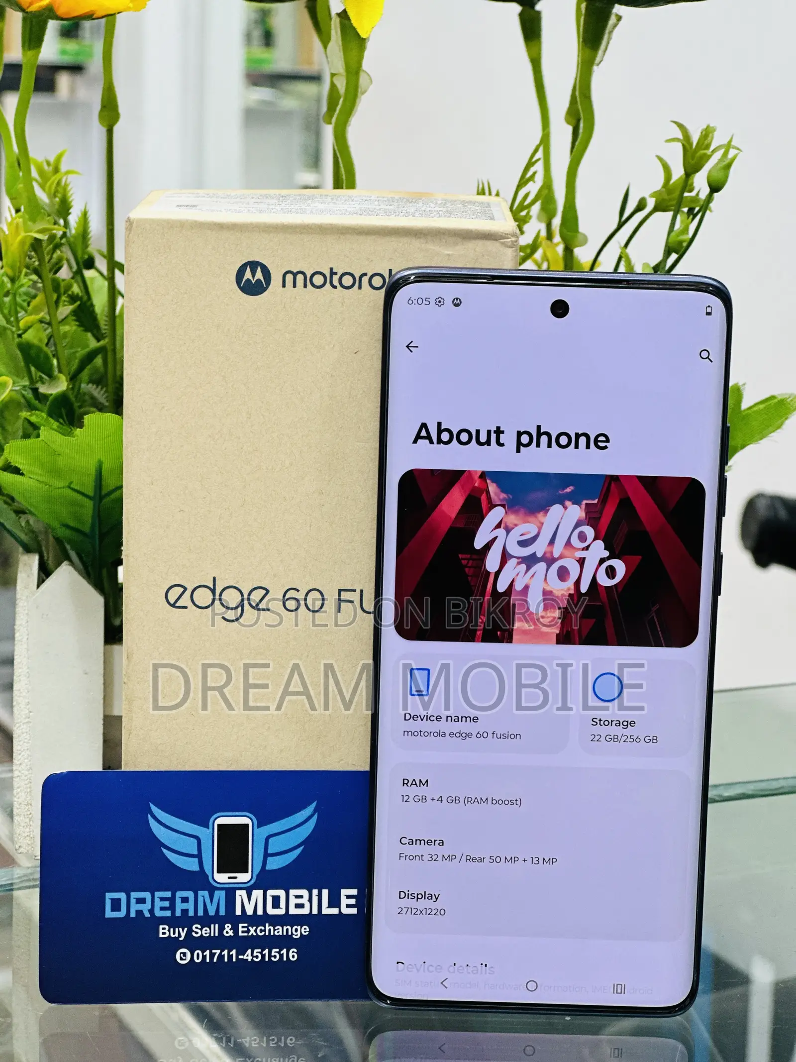 Motorola Edge 60 Fusion 256 GB Gray