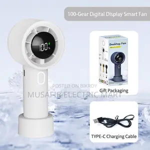 New Model 221 Turbo Fan Digital Display 100-Speed Usb Mini Fan