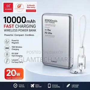 Xundd XDPB-027 10000mah Pd 20w Magnetic Wireless Power Bank