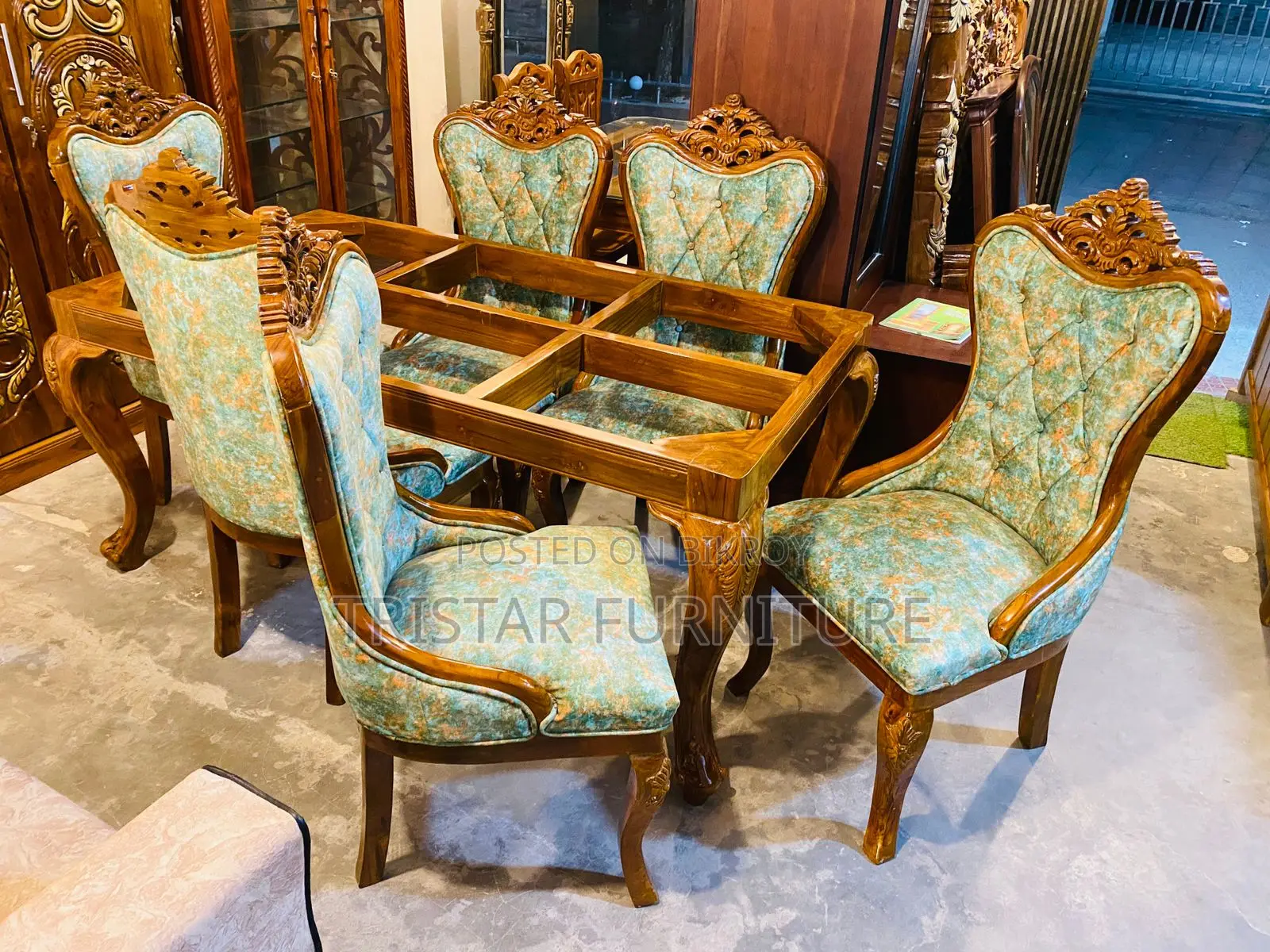 Modern Design Dining Set Made of Teak Wood Dl144f