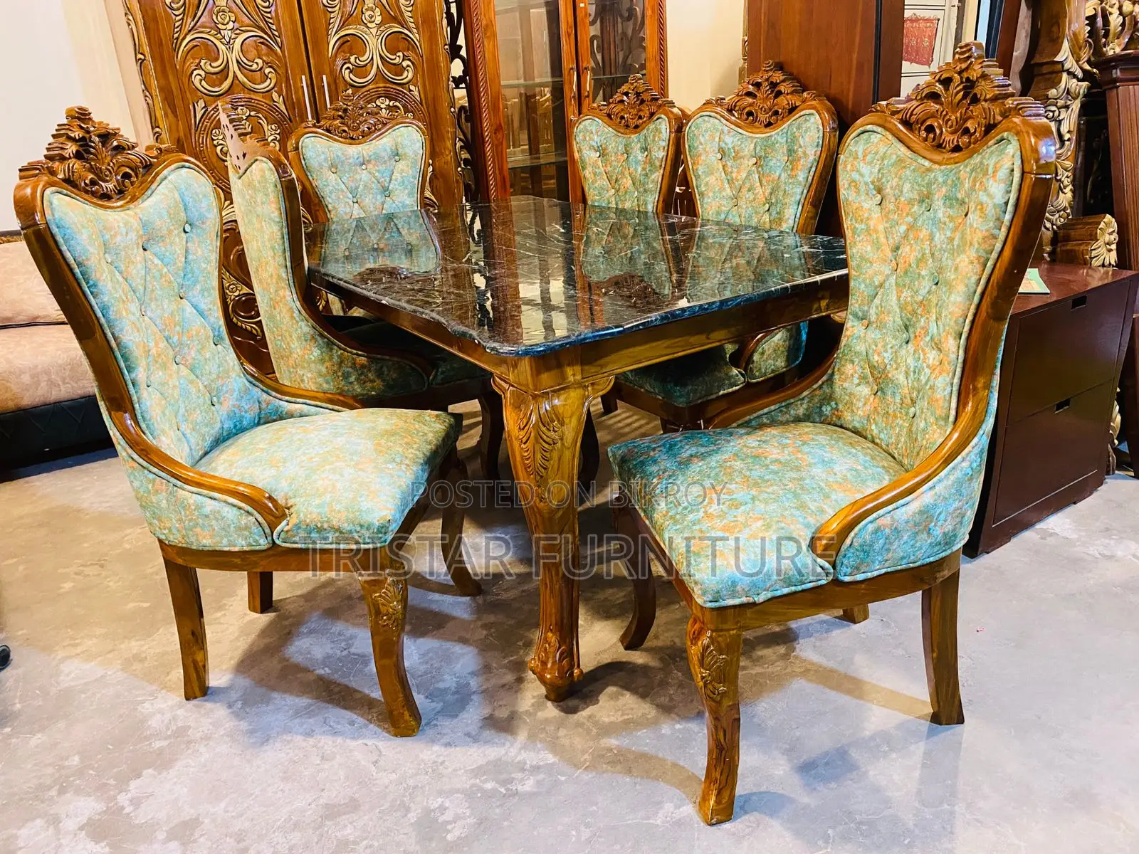 Modern Design Dining Set Made of Teak Wood Dl144f