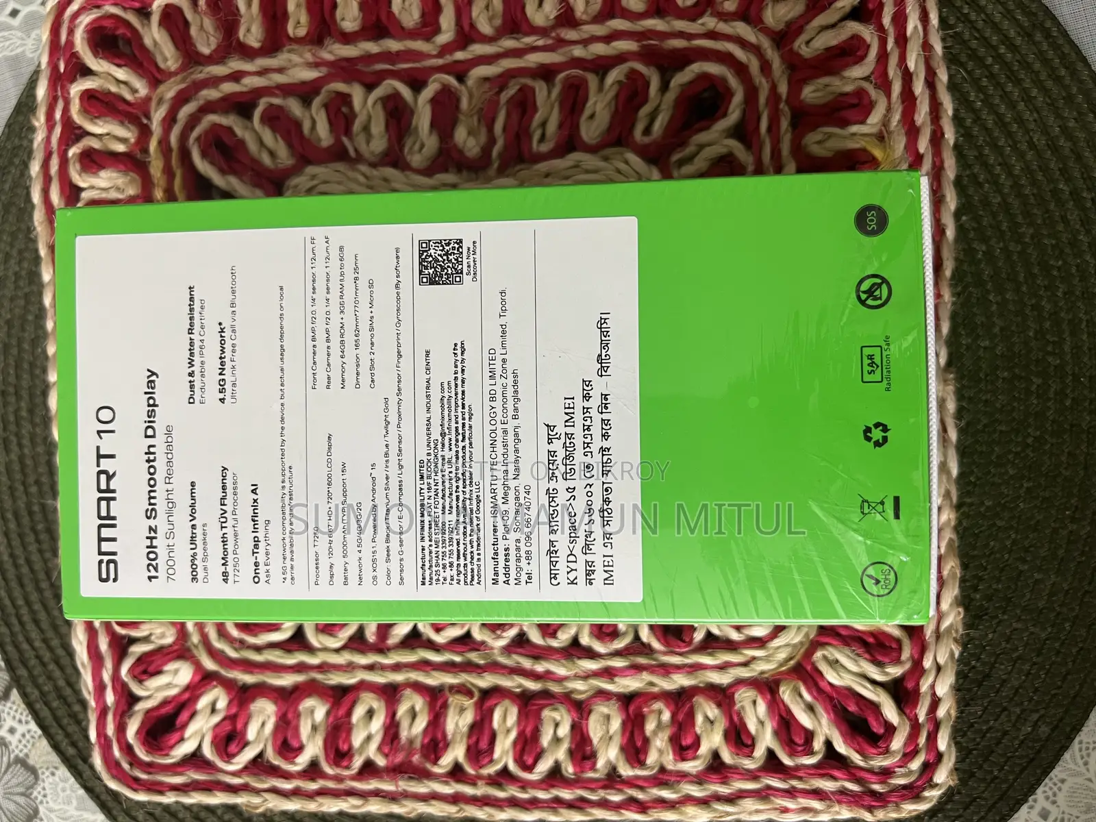 New Infinix Smart 10 64 GB Silver