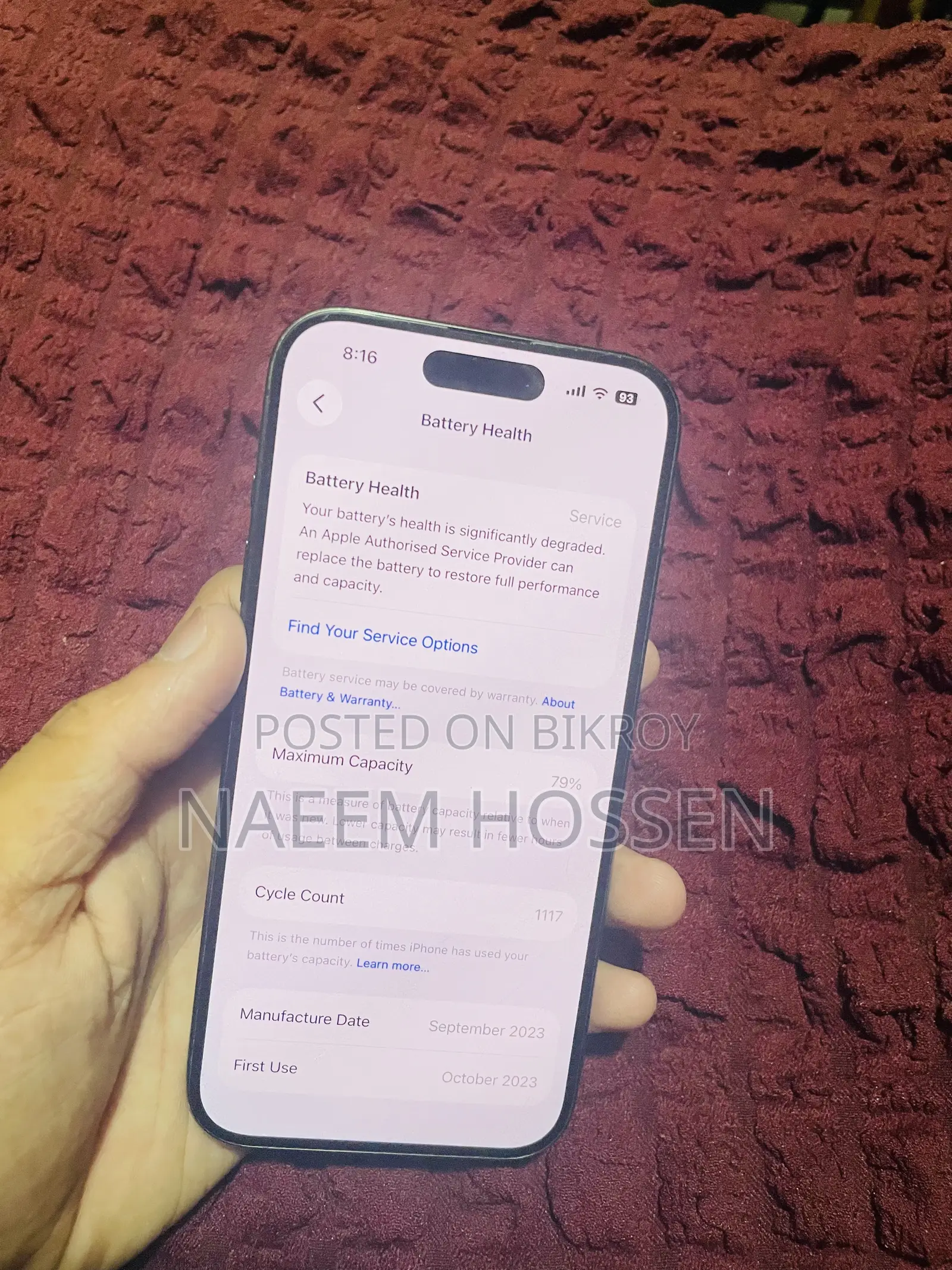 Apple iPhone 15 Pro 128 GB Blue