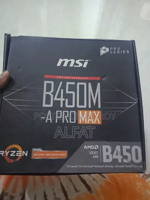 Msi B450-a Pro Max Amd Am4 Motherboard.