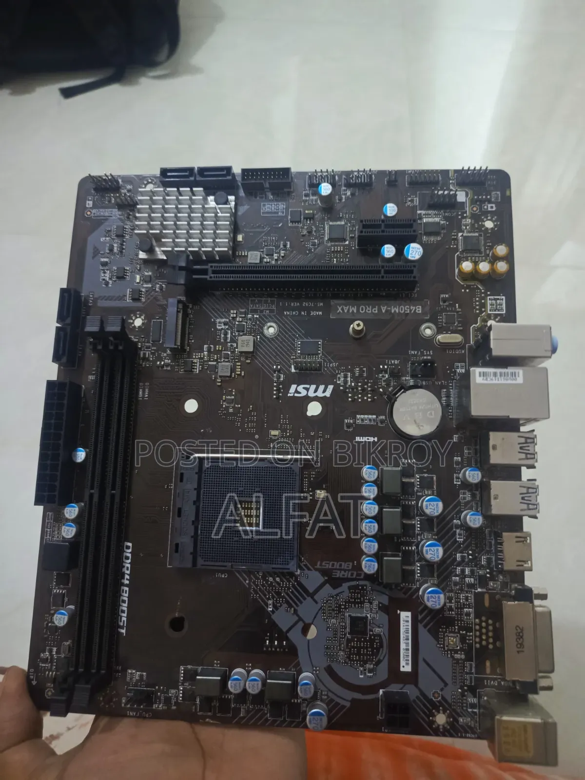 Msi B450-a Pro Max Amd Am4 Motherboard.