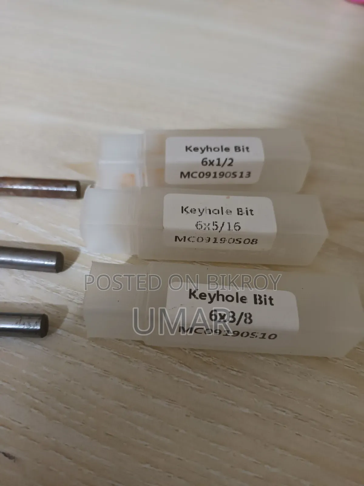 Keyhole Bit/ T Hole Router Bit Size (6mm) 6*38, 6*5 /16 1.5 Inch