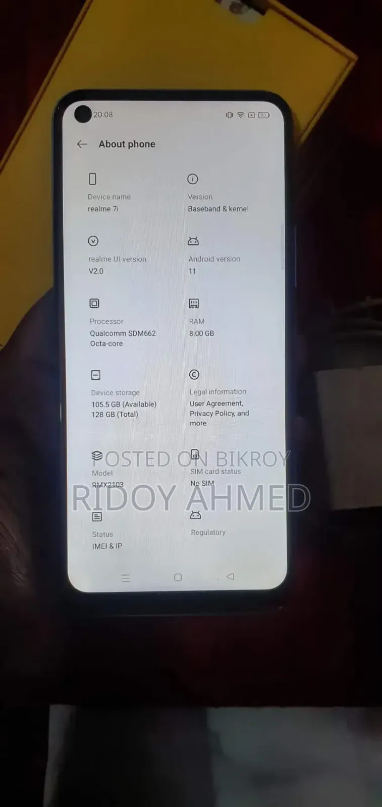 Realme 7i 128 GB Blue